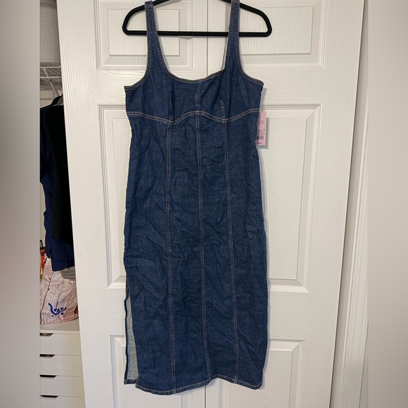 Wild Fable midi-length denim dress NWT - Picture 2 of 4